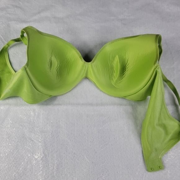 38C Victoria's Secret Womens Lime Green Lined Demi Bra Underwire Back Closure - Picture 2 of 5